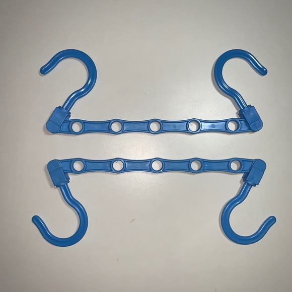 2 Blue Space Saving Hangers - Picture 3 of 6